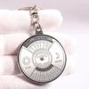 50 Years Perpetual Calendar Keyring Keychain Silver Alloy Key Ring Keyfob Decoration 8OU9