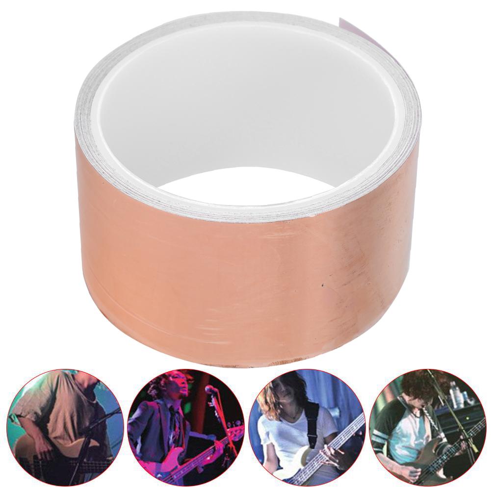 Медная фольгированная лента однопроводниковая экранирующая проводящая для электрогитары экранирование от электромагнитных помех