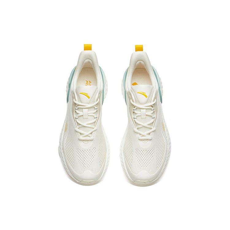 Anta Дышащие амортизирующие нескользящие прочные низкие кроссовки для бега мужские кроссовки белые зеленые желтые 112225570R-3