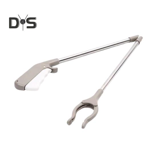 Trash Folder with Push Handle Design Foldable Portable Garbage Clip with Rubber Anti-Slip Chuck Storage Trash Clip