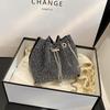High-End Single Shoulder Bucket Bag: Versatile Summer Crossbody with Chain & Drawstring Design