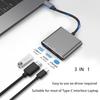 Многопортовый адаптер USB-HDMI с зарядным портом C. USB для монитора на ноутбук HDMI to C Hub адаптер, USB-C to USB адаптер 10 Гбит/с, Mac iPad pro MacBook