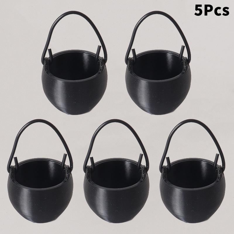 4/5Pcs Dollhouse Mini Hanging Stove Stockpot Fire Pile Model Dollhouse Outdoor Camping Scene Decoration Dolls House Accessories