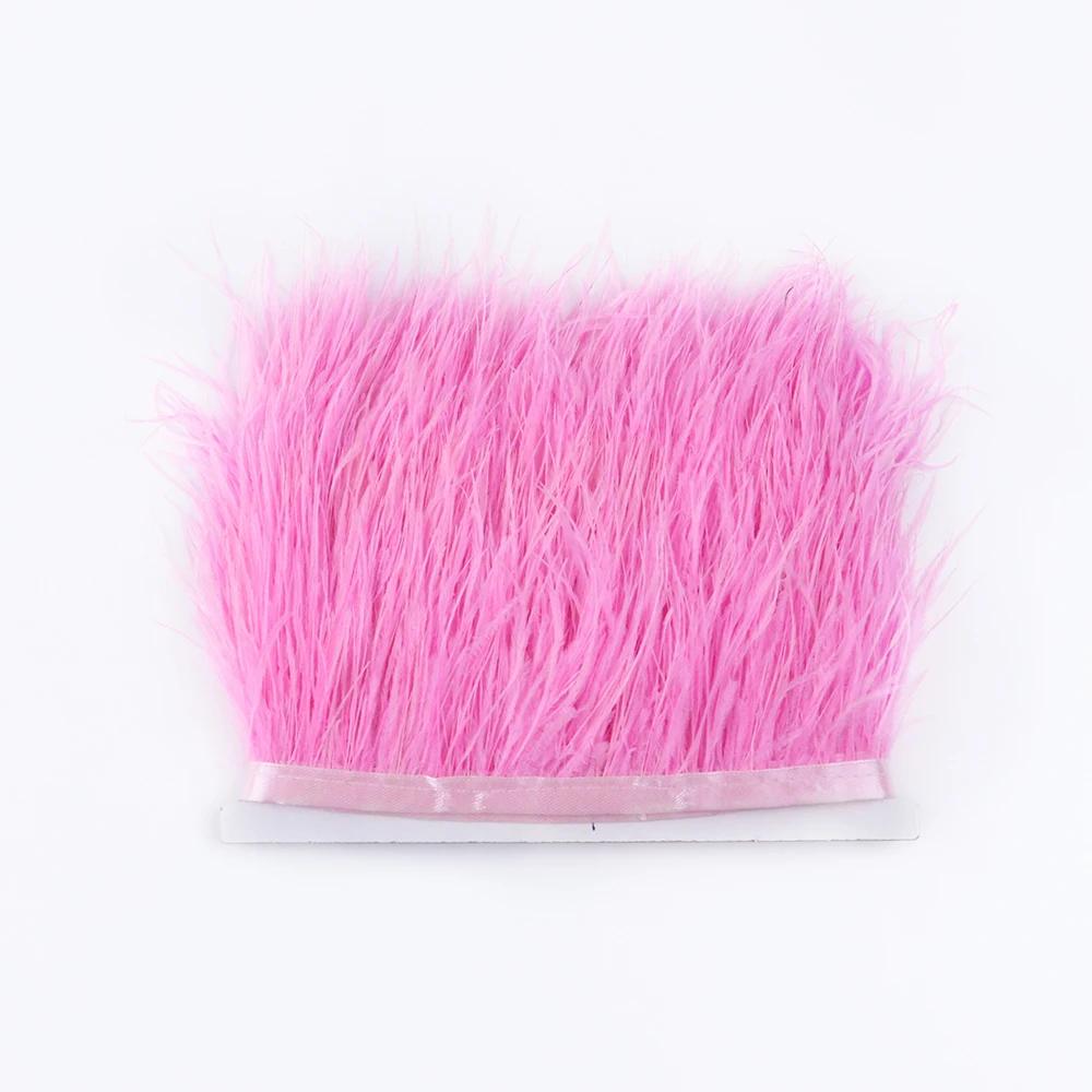 Перо1 метр Натуральные страусиные перья Отделка Лента 6-15 см для Юбки DIY Одежды Черный Белый Страусиные перья Свадебное Украшение