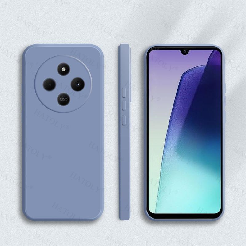 Чехол-накладка для Xiaomi Poco C75 Для Poco C75 Мягкий ТПУ Жидкий Силикон Конфетный Цвет Задняя Крышка Для Poco C75 Чехол 6,88 дюйма