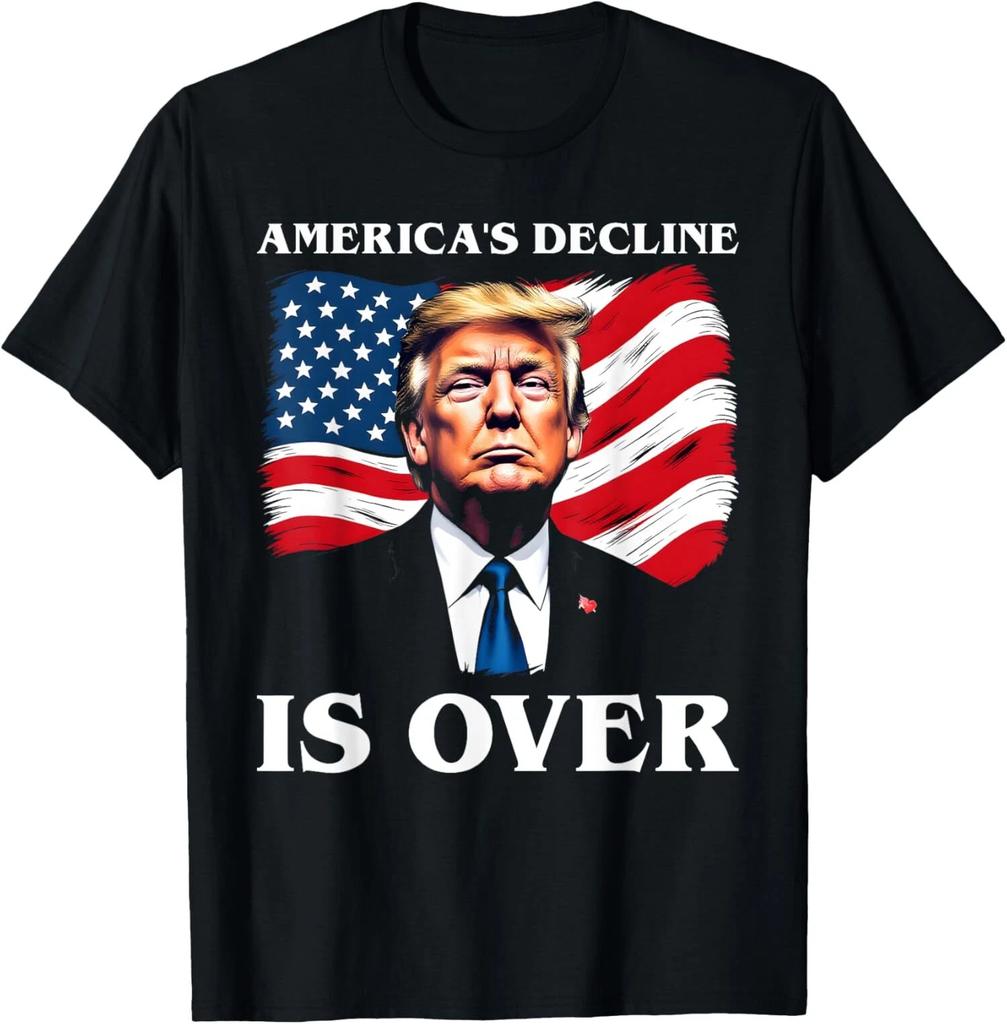 Americas Decline Is Over Flag President Trump 47 Unisex T-Shirt