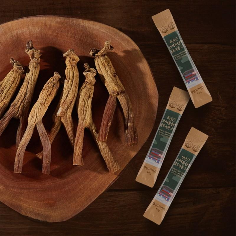 Kaesong Koryo Ginseng, экстракт красного корейского женьшеня 6-летней выдержки, набор палочек из золотых рогов оленя, 360 г, 1 коробка