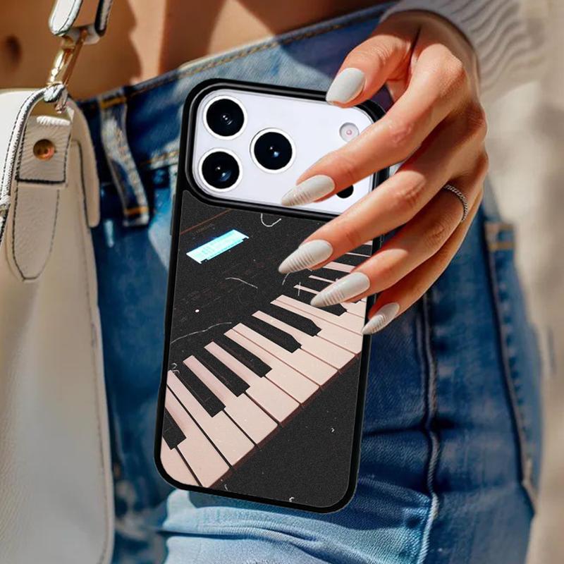 Музыкальный Пианино Элегантный Чехол Для Телефона Для iPhone 17 Air 14 15 13 12 Max Чехол Для Apple 16e 11 Pro Max Plus Coque