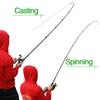 Спиннинговая/кастинговая удочка, высокоуглеродистая телескопическая удочка 1,8 м/2,1 м для морской рыбалки на карпа