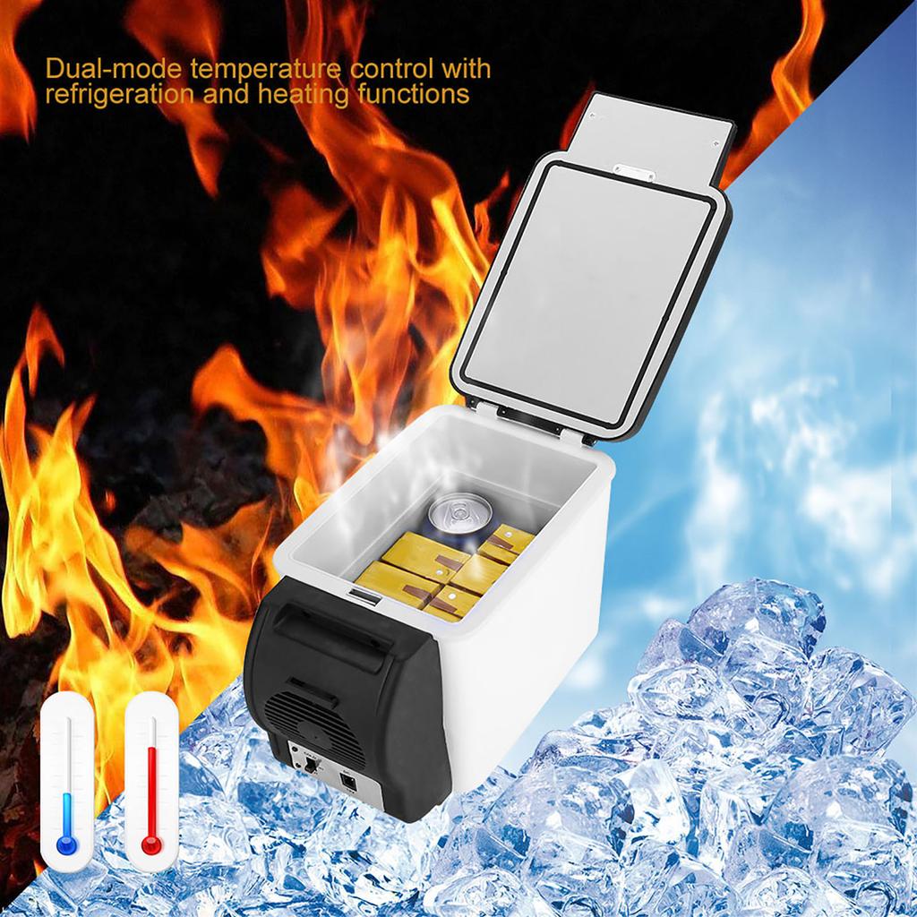 12V 6L Portable Car Refrigerator Mini Multi Functional Food Drinks Warmer Cooler Fridge