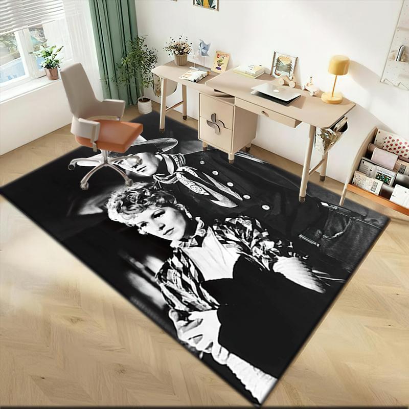1pc John Wayne and the Western Cowgirl Carpet Rug for Living Room Bedroom Home Sofa Decoration,Kids play Non-slip Floor Mat