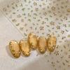 Golden Leaf Nail Sticker Bronzing Spring Flowers Decal Nail Art Sticker