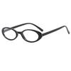 New  Oval Frame Glasses Retro Fashion Cat Eye Glasses Narrow Spectacles Plain Glasses Anti-Blue Light Eyewears