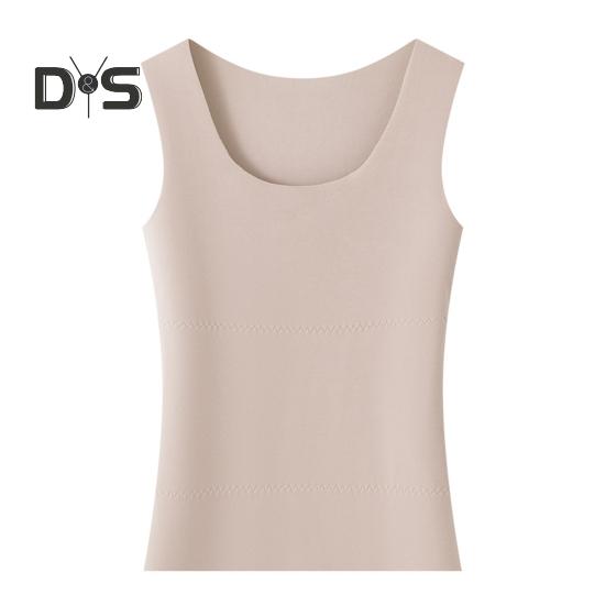 Winter Women Thermal Double-sided Velvet Vest Seamless Velvet-lined Fast Temperature Lock Heating Slim Fit Elastic Sleeveless Inner Wear Bottoming