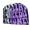 Graphic Beanie Grunge Beanie Y2K Beanie Skullies Beanie Knit Beanie Hat Need Is Money Women Skull Cap Slouchy Beanies