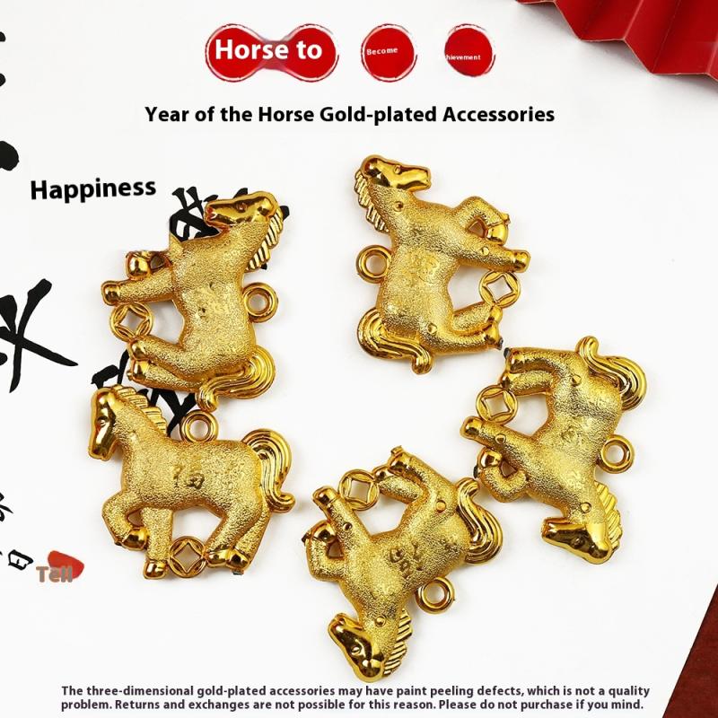 2026 год Лошади Декор Бонсай Намент Шарм Дерево Удачи Год Подвесные Украшения Кисточки Украшение для Автомобиля Праздник Весны Вечеринка