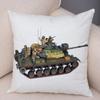 Наволочка с рисунком игрушечного танка для офиса, гостиной, автомобиля, украшения для дома, наволочка