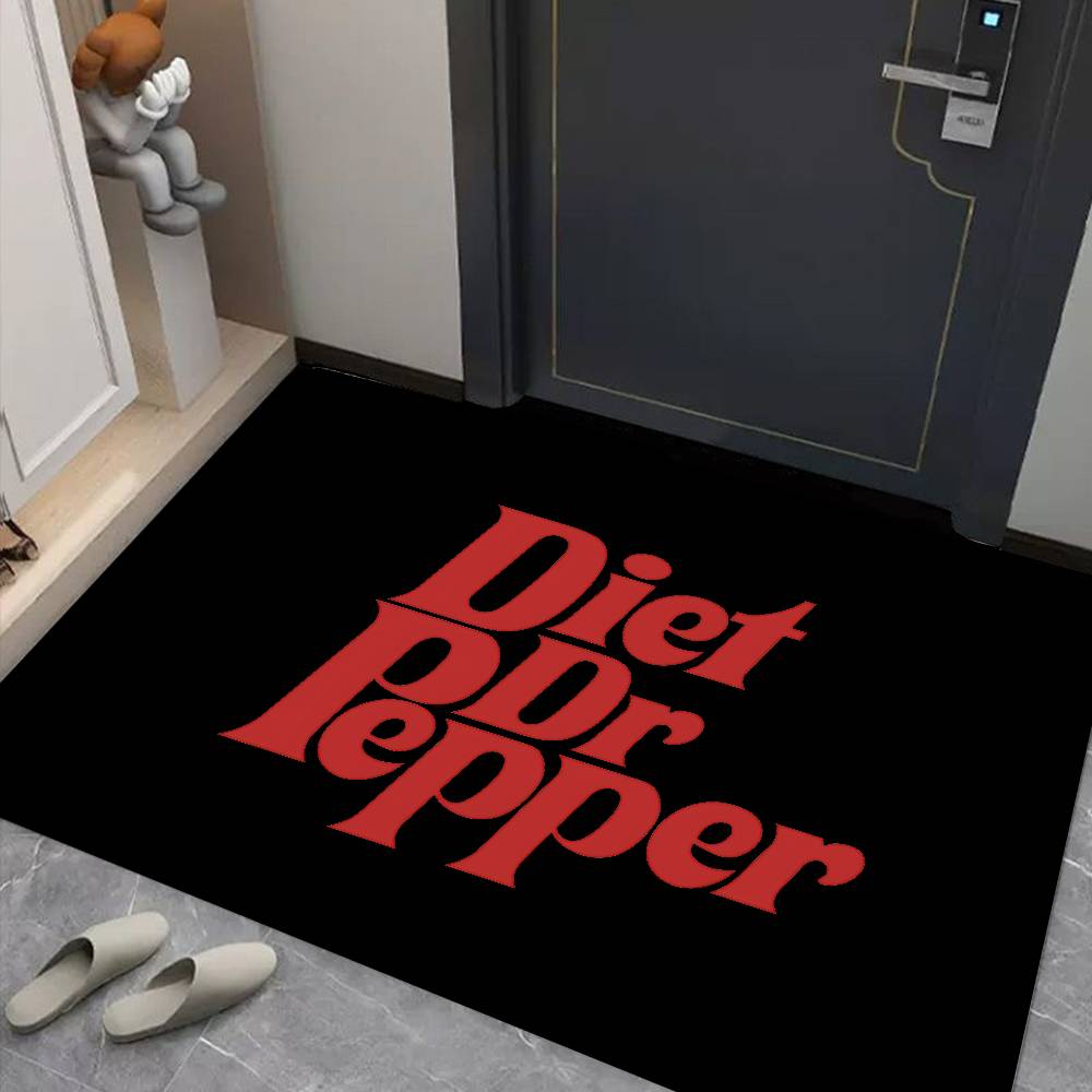 D-Dr Peppers Logo Door Mat Washable Non-Slip Living Room Sofa Chairs Area Mat Kitchen Bedside Area Rugs