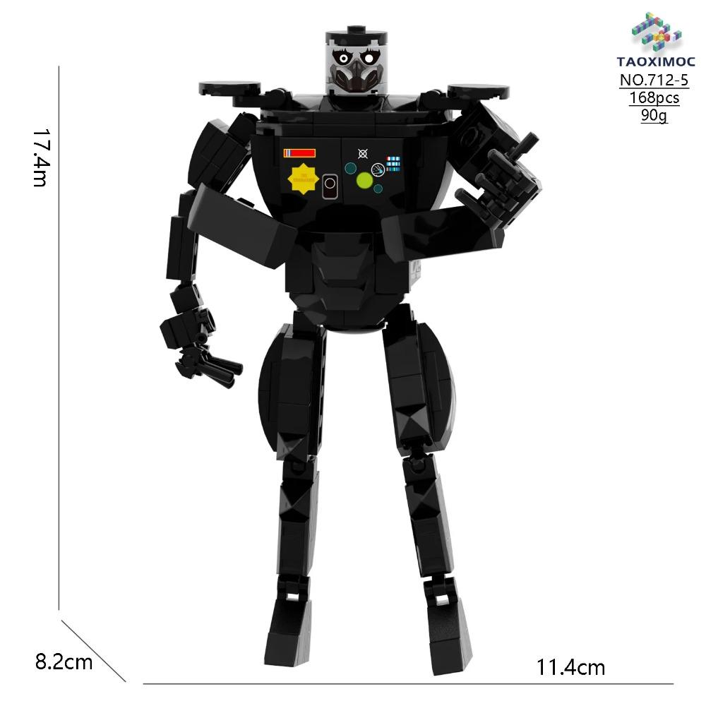 Skibidi Toilet Building Block Horror Game Speakerman Bosses Camara Titan TV Man Cartoon Doll Model Kids Halloween Birthday Gift