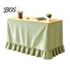 Gingham Desk Skirt Ruffled Table Skirt, Cottagecore Teacher for Classroom, Durable Protector Plaid Tablecloth Birthday Wedding Baby Shower Party