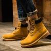 Мужские ботинки унисекс ручной работы в стиле ретро из натуральной коровьей кожи, водонепроницаемые зимние ботильоны, мужская обувь