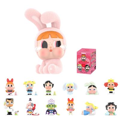 POP MART Фигурки серии Crybaby x Powerpuff Girls, Фигурки-сюрпризы Crybaby, Коллекционные игрушки-экшн-фигурки со случайным дизайном, Домашний декор, Праздник
