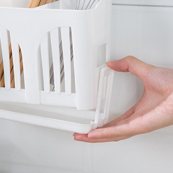Home Chopsticks Storage Rack Cage Wall-mounted Drain Spoon Fork Knife Holder