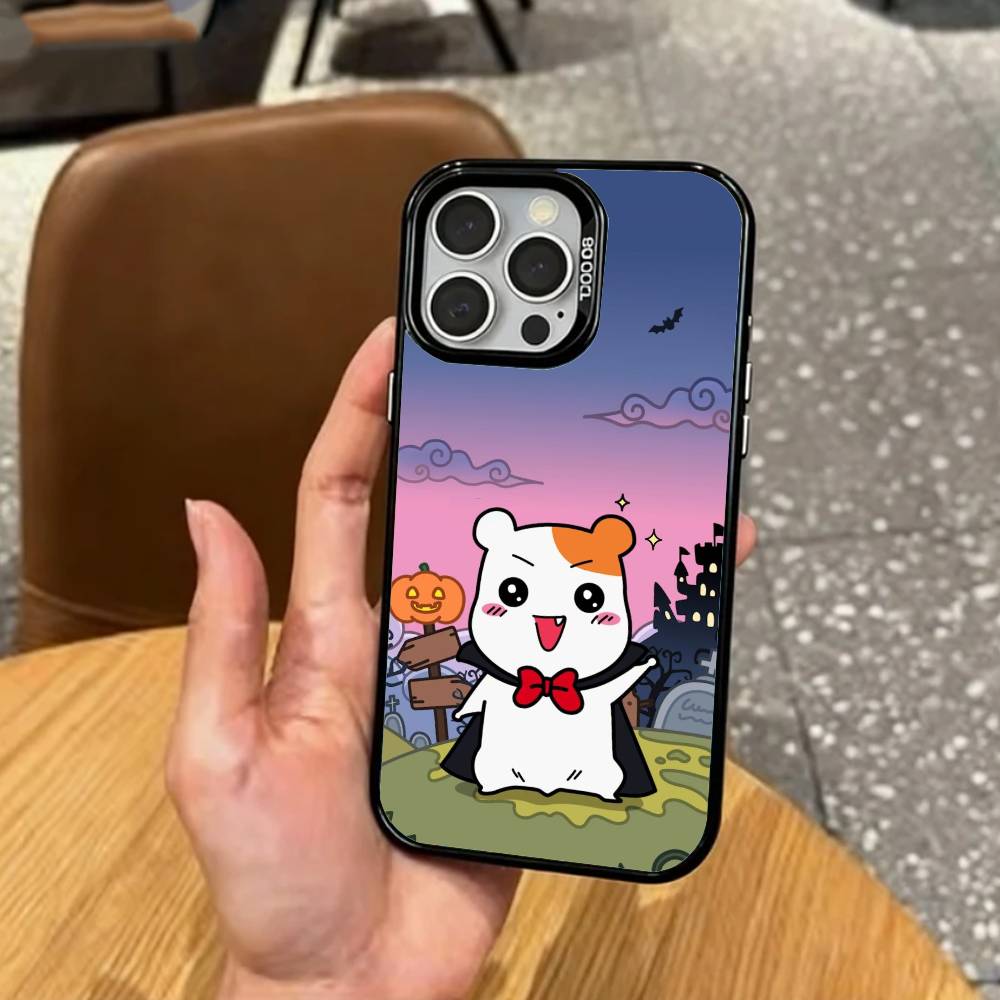 Милый Чехол для Телефона O-Oruchuban Ebichu Для iPhone 17, 16, 15, 14, 13, 12, 11 Plus, Pro Max Цветной Серебряный Позолоченный Внутренний Чехол