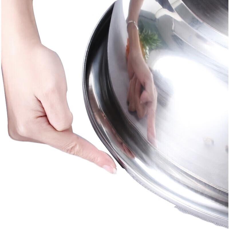 Homeglen Large Round Stainless Steel Multi-Purpose Bowl