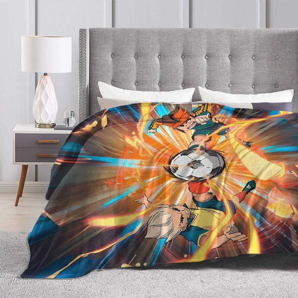 Inazuma Eleven Axel Blaz gouenji Blanket Picnic Flannel Throw Blanket For Couch Bed Super Soft Design Quality Bedspread Gift