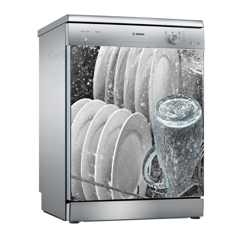 Чаша для мытья цветов, самоклеящиеся наклейки для посудомоечной машины, настенная дверная крышка, кухонные украшения, аксессуары, подарок, целая пленка, наклейка на обои