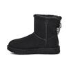 Short Snow Boots With Bow Women Boots Black 1138132-BLK