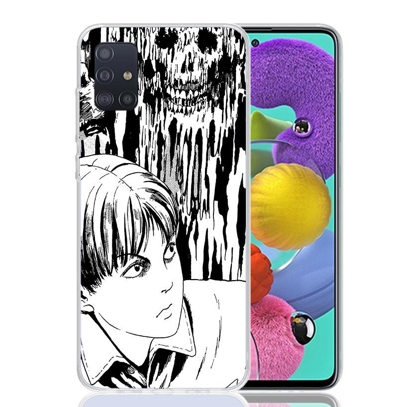 Japanese Horror Comic Anime Phone Case For Samsung Galaxy A52 A32 A22 A12 A02S A50S A30S A51 A31 AA71 Note 20 Ultra 10 S10 Plus