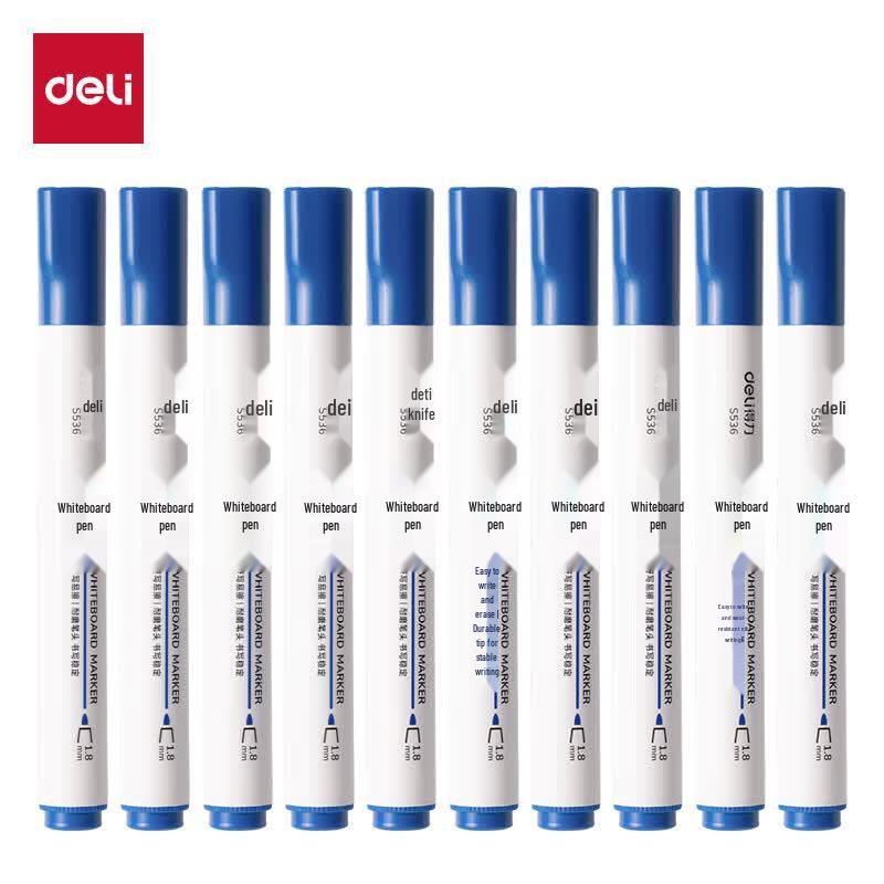 Deli S536 Water-Based Erasable Whiteboard Marker Pen