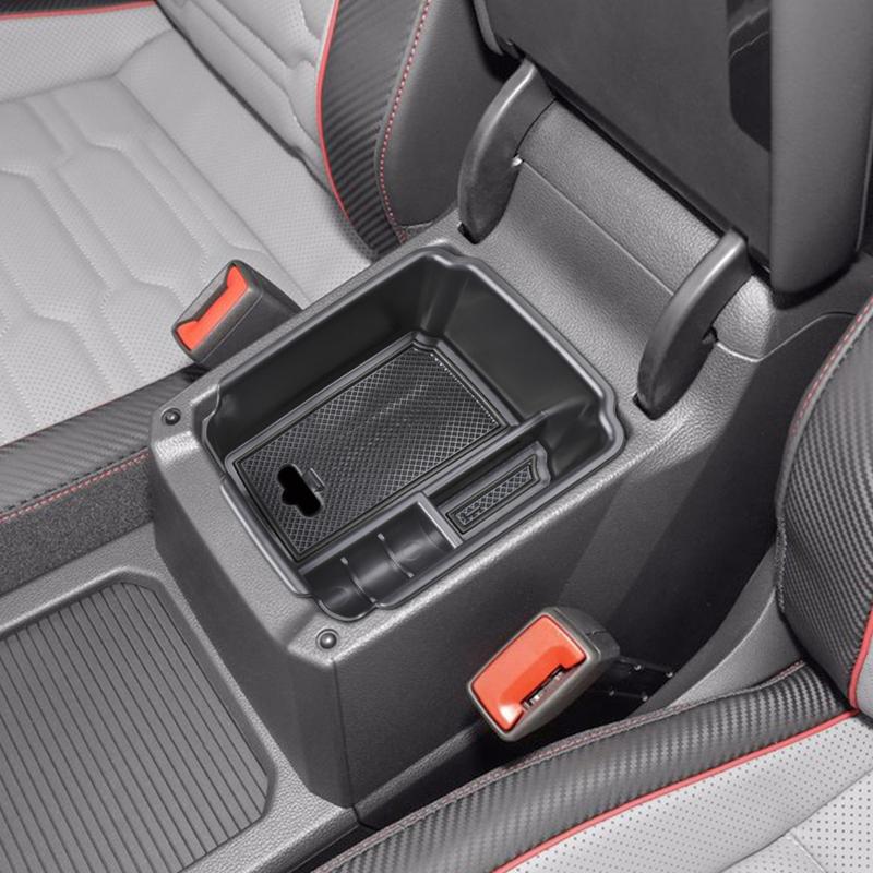 Для VW Tiguan 2018 2024 и -2024 VW Taos Органайзер-поддон центральной консоли Ящик для хранения подлокотника