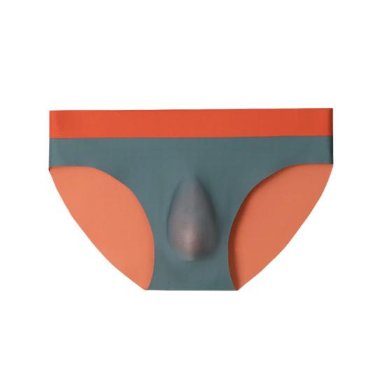 Мужские трусы средней посадки с эластичной талией, дышащее нижнее белье, 3D U-образный вырез, бесшовные тонкие трусики, повседневная одежда