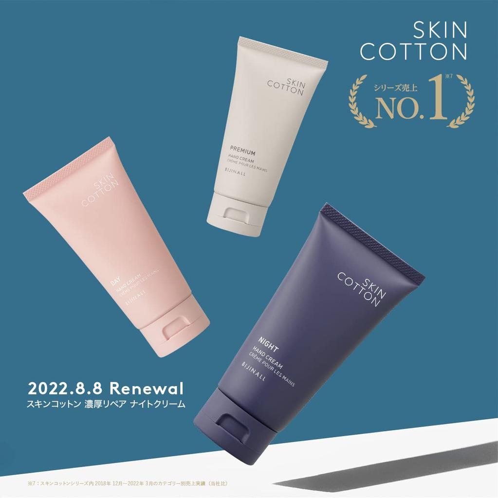 In SKIN COTTON Rich Repair Night Для ночного использования Не требуется повторного нанесения для огрубевших рук Увлажняющий Ночной крем с сильным увлажняющим эффектом и ароматом ромашки 60 г