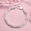 925 Sterling Silver Lobster Clasp Bracelet Fashionable Wedding Jewelry