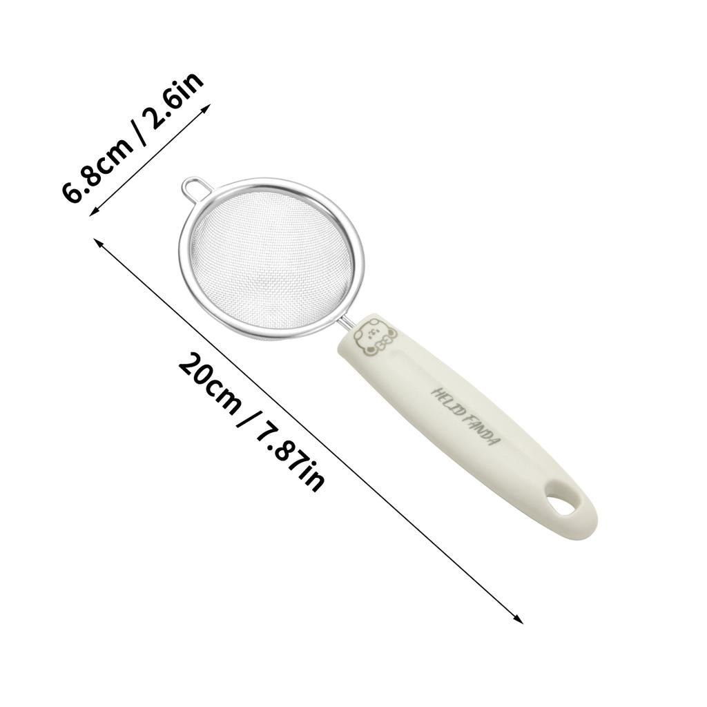 Сито для муки из нержавеющей стали 304 с плоской ручкой, фильтр для соевого молока, фильтр для сока, сеточка для масла, кухонные гаджеты