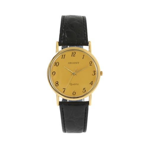 Orient Мужские наручные часы Orient Корейского производства с кожаным ремешком SS658_GO_AR