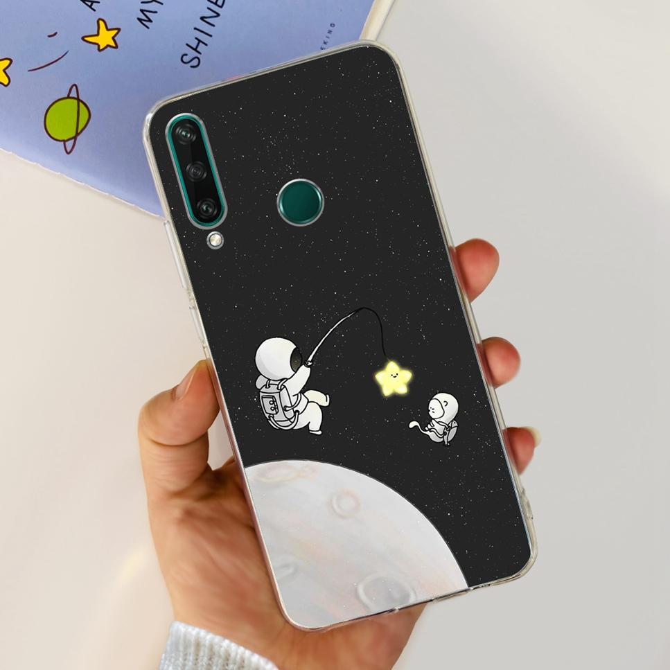 New Case For Huawei Y6p MED-LX9 Luxury Flower Love TPU Soft Silicone Back Cover For Huawei Y6p Y6P 2020 Bumper Phone Case Funda
