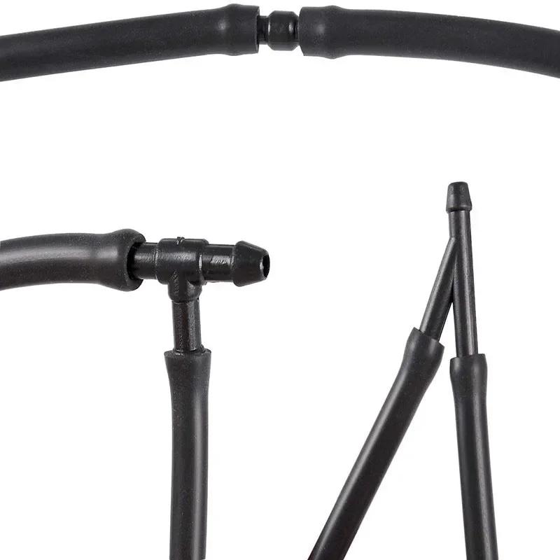 5 шт./компл. 2 м шланг для омывателя лобового стекла автомобиля, автомобильная трубка для стеклоочистителя, форсунка для лобового стекла, шланг для подачи жидкости