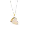 Heart Book Pendant Necklace Stainless Steel Chain Lovers Choker  Valentine's Day Gift
