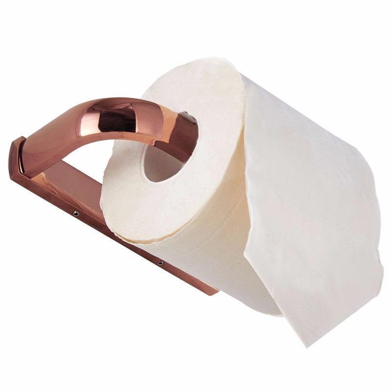Rose Gold Wall Mounted Paper Towel Holder Toilet Paper Roll Holder
