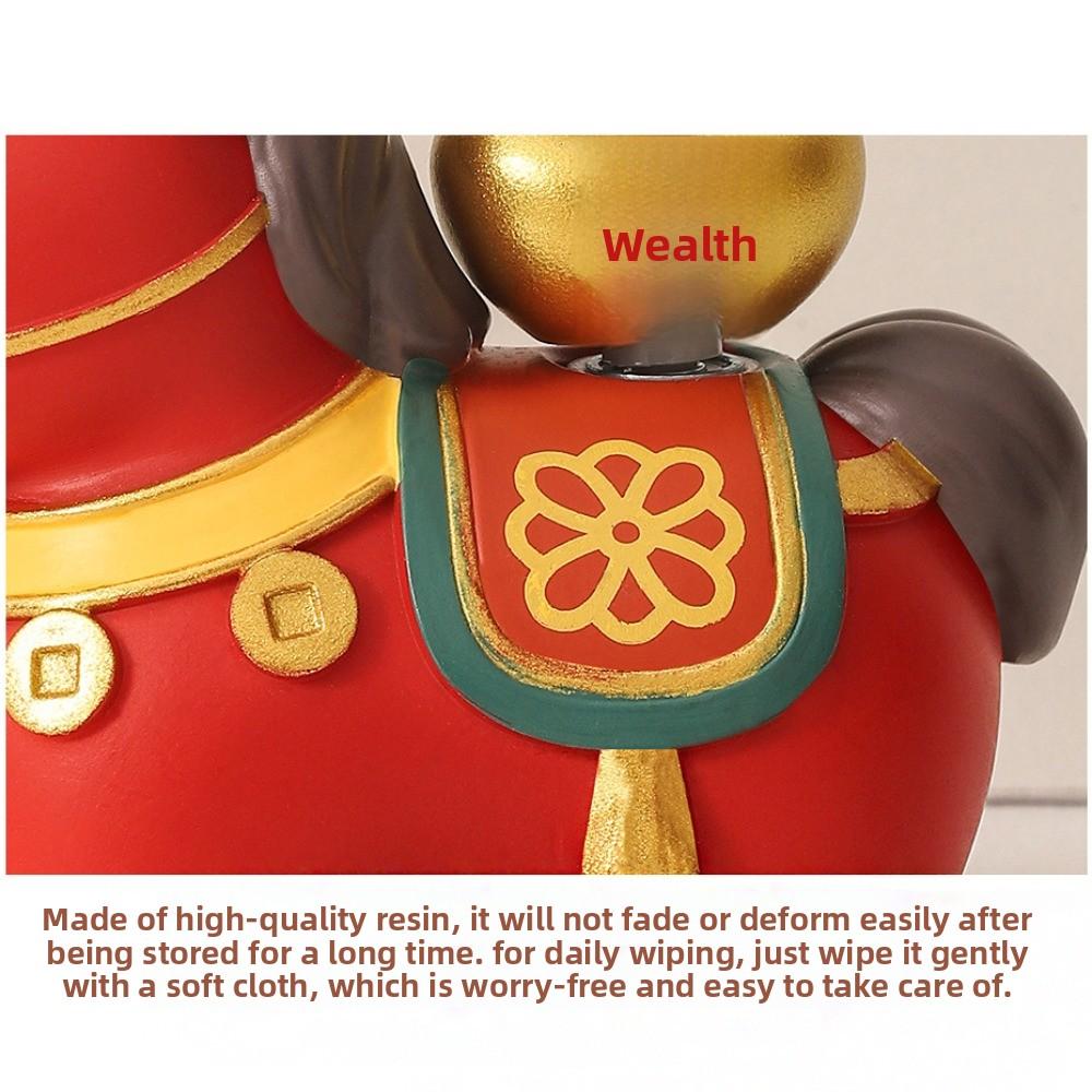 Vivid Design Horse Shape Ornament Unique Zodiac Horse Figurines  Spring Festival