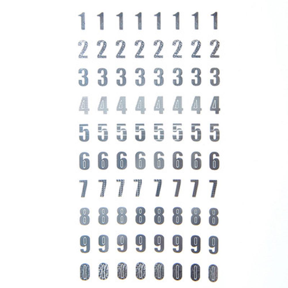 DIY Scrapbooking Notebook Journaling Number Sticker Hand Book Alphabet Stickers Decoration Tools