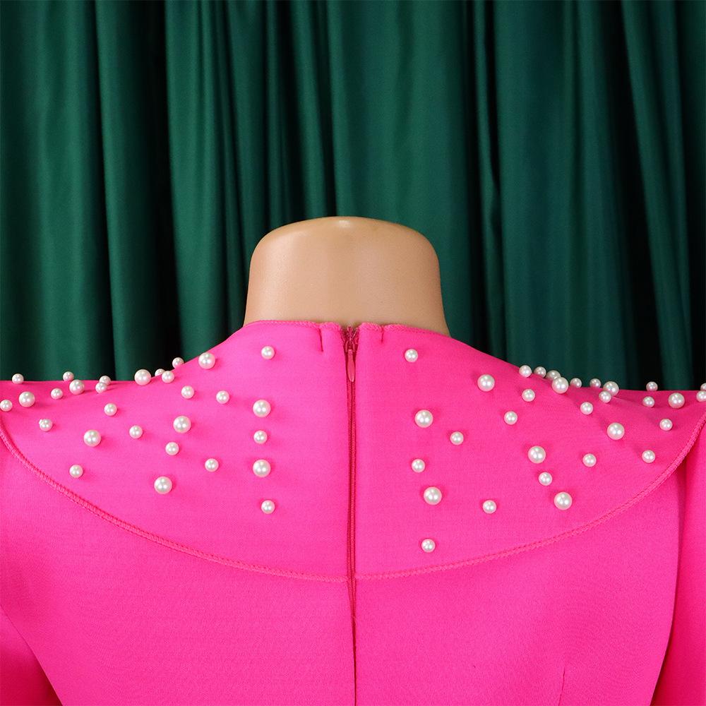 YYFS Женская мода лето весна однотонный принт с коротким рукавом и круглым вырезом с высокой талией повседневные платья