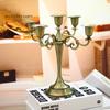 5-Arms Metal Pillar Candle Holders Candlestick Wedding Decoration Stand Home Decor Candelabra