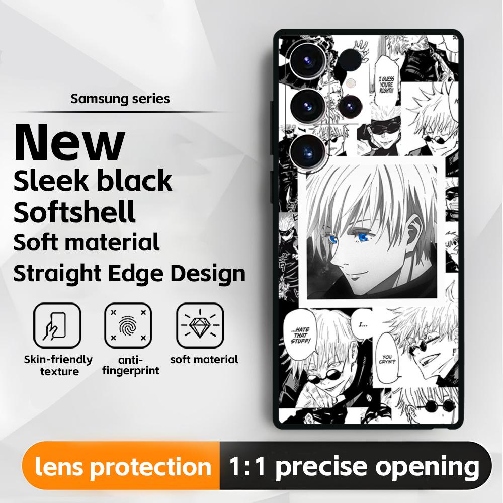 Hot Anime Jujutsu kaisen(0) Phone Case For Samsung Galaxy S25 S24 S23 S22 S21 S20 Plus Ultra Note20 Soft Black