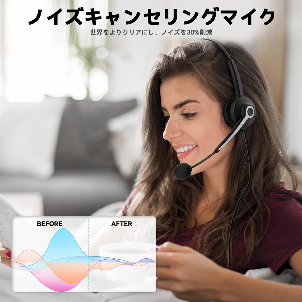 Гарнитура Wantek USB с одним ухом и микрофоном с шумоподавлением, гарнитура для колл-центра, подходящая для веб-звонков, удаленной работы на дому, профессионального бизнеса